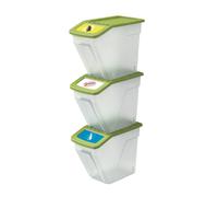 Curver 34 Litre Recycling Bins - Set of 3