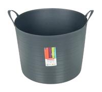 Curver 42L Flexi Tub With Handles Garden Home Farm Storage Grey