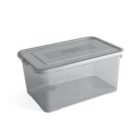 Curver 50 Litre Storage Box with Lid - Smoke Grey
