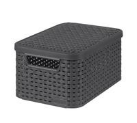 Curver Basket with lid Rattan Style Small