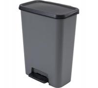 Curver Compatta Trash Can 50L - Grey/Black