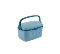 Curver Light Blue Portable Travel Cooler Box with Removable Lid & Locking Handle Lightweight Durable Compatible with Refrigerant Cartridges Ideal Picnic Camping Beach Fishing (10L)