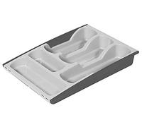 Curver Cutlery Box Extendable, Plastic, Anthracite/Light Grey, 35 x 25 x 10 cm