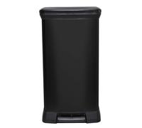 Curver Deco Bin Rectangular Pedal 50L, Black