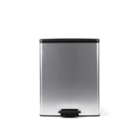CURVER - Deco Duo Pedal Bin with 2 Buckets 26+26L, Steel Finish