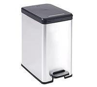 CURVER DECO SLIM Plastic Bin Metallic Silver