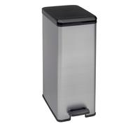 Curver Deco Slim Bin Pedal 40L, Silver