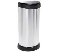 Curver Decobin Bin 40 L with Handle Silver Metallic
