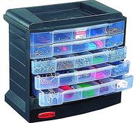 Curver Drawer Storage Box Small Parts Storage Cabinet with 290 x 170 XH270mm Assortment Box for Fishing