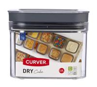 Curver Dry Cube Food Storage Container Airtight Lid Grey Seal - 0.8L