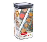 Curver Dry Cube Food Storage Container Airtight Lid Grey Seal - 2.3L