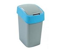 CURVER Flip B Waste Bin 25-Litre Silver/Blue