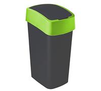 CURVER Flip Bin 50 L Black/Green Plastic 35 x 25 x 10 cm