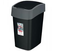 Curver "Flip Multipurpose-Waste Bin, Black/Grey, 25 Litre