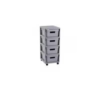 CURVER Infinity Shelf with 4 Drawers