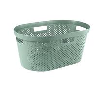 CURVER Infinity 40L Storage Basket - Multi-Use, Stackable and Nesting - 26.5 x 58.5 x 38 cm - New Green