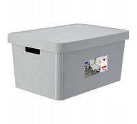 Curver Infinity 45L Box With Lid, Grey, 55.5 X 38 X 27 Cm