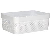 CURVER | Infinity Box 11L, White, 35.6 x 26.6 x 13.6 cm, Recycled Plastic