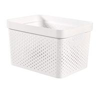 CURVER Infinity Box 17 L, Recycled Plastic, White, 35.5 x 26.2 x 21.9 cm