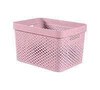 CURVER Infinity Box, 35.5 x 26.2 x 21.9 cm, Recycled Plastic, Pink, 17L