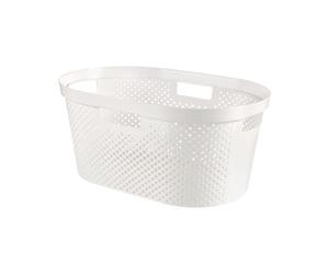 Curver "Infinity Clothes Basket With Dot Pattern, White, 35 x 25 x 10 cm