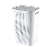 Curver "Infinity Laundry Box With Dot Pattern, White, 35 x 25 x 10 cm