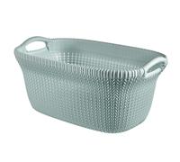 Curver Knit 40 Litre Laundry Basket, Misty Blue, 59.5 x 38.5 x 27.0 cm