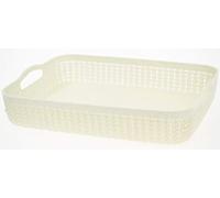 Curver Knit Effect Storage Tray Large - Cream