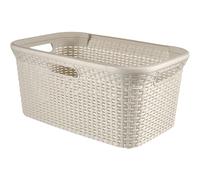 Curver Laundry Basket Style 45L Vintage White Clothes Hamper Laundry Hamper