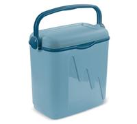 Curver Light Blue Portable Travel Cooler Box with Removable Lid & Locking Handle Lightweight Durable Compatible with Refrigerant Cartridges Ideal Picnic Camping Beach Fishing (20L)