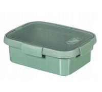 Curver Lunch Rectangular 1L Go Nomade Rect 1 Litre Storage Box With Lid-Recycle (Smart Eco Line), Plastic, Green