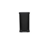 Curver Metal Effect Kitchen One Touch Deco Bin, Black, 50 Litre