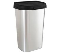 Curver Mistral Chrome Effect Plastic Swing Bin - 50L