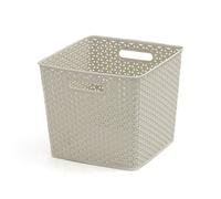 Curver My Style 196862 Storage Box Rattan Effect Large 25L Cream