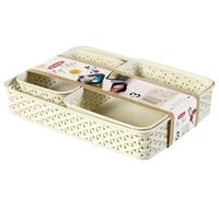 CURVER My Style 206739 Paper Baskets Set of 3 A4 / A5 / A6 Polypropylene