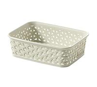 CURVER My Style A6 Storage Basket for Office, Entrance, Living Room, Bathroom - 19.8 x 14.5 x 6 cm - White
