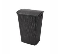 Curver My Style Anthracite Grey 55L Laundry Basket Hamper with Lid 43cm (W) x 33cm (D) x 60cm (H)