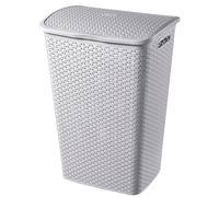 Curver My Style Grey Plastic Laundry Hamper, 55L