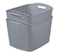 Curver My Style 2 x 28L Storage Boxes - Grey