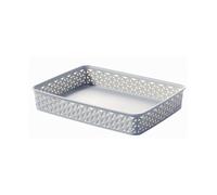 Curver My Style Rattan Tray A4 Grey 232438
