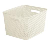 Curver Nestable Rattan Basket White 18L [196861]