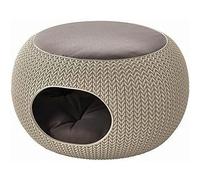 Curver Plastic Bed for Pets, Plastic, light brown, 56.7 x 56.7 cm