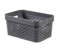Curver Perforated Recycled Basket Dark Grey (17L)