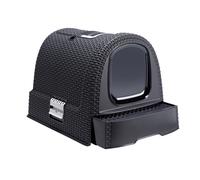 Curver Petlife Cat Litter Box, Easy-Clean Drawer Syystem, 51 x 39 x 39cm, Anthra