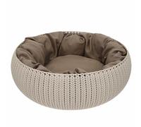 Curver Plastic Bed for Pets, Plastic, light brown, 54 x 54 cm