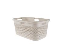 Curver Pure Oasis White Plastic Laundry Basket, 47L