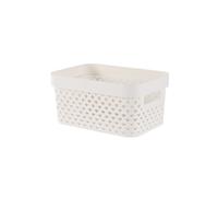 Curver Pure Oasis White Plastic Nestable Storage Basket (H)18Cm (W)26Cm (D)12Cm