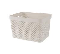 Curver Pure Oasis White Plastic Nestable Storage Basket (H)26Cm (W)36Cm (D)22Cm