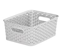 Curver Rattan Basket Grey (10Cm X 25.5Cm X 19.5Cm)
