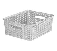 Curver Rattan Basket Grey (296mm X 133mm X 355mm)